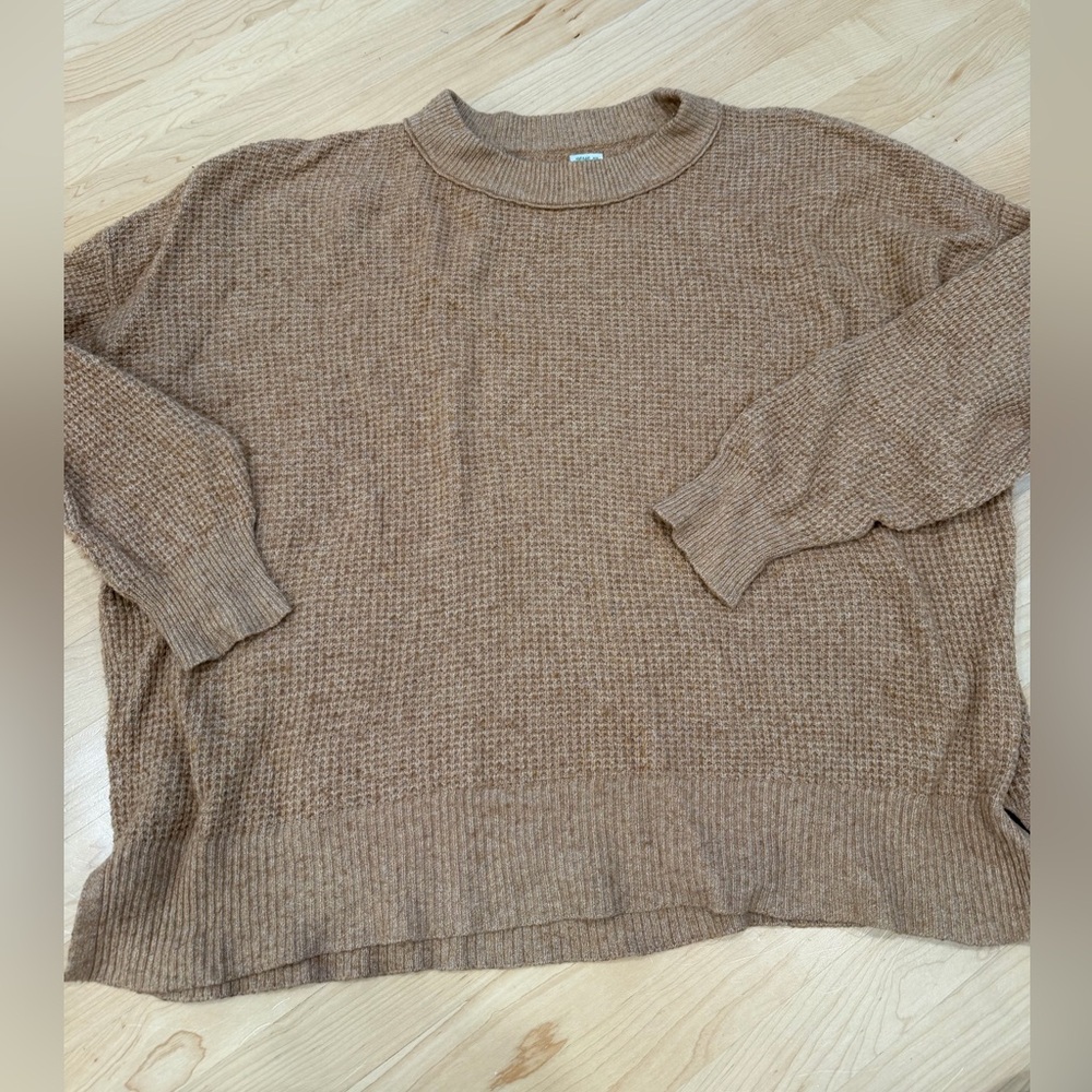 Aerie Tan Knit Sweater